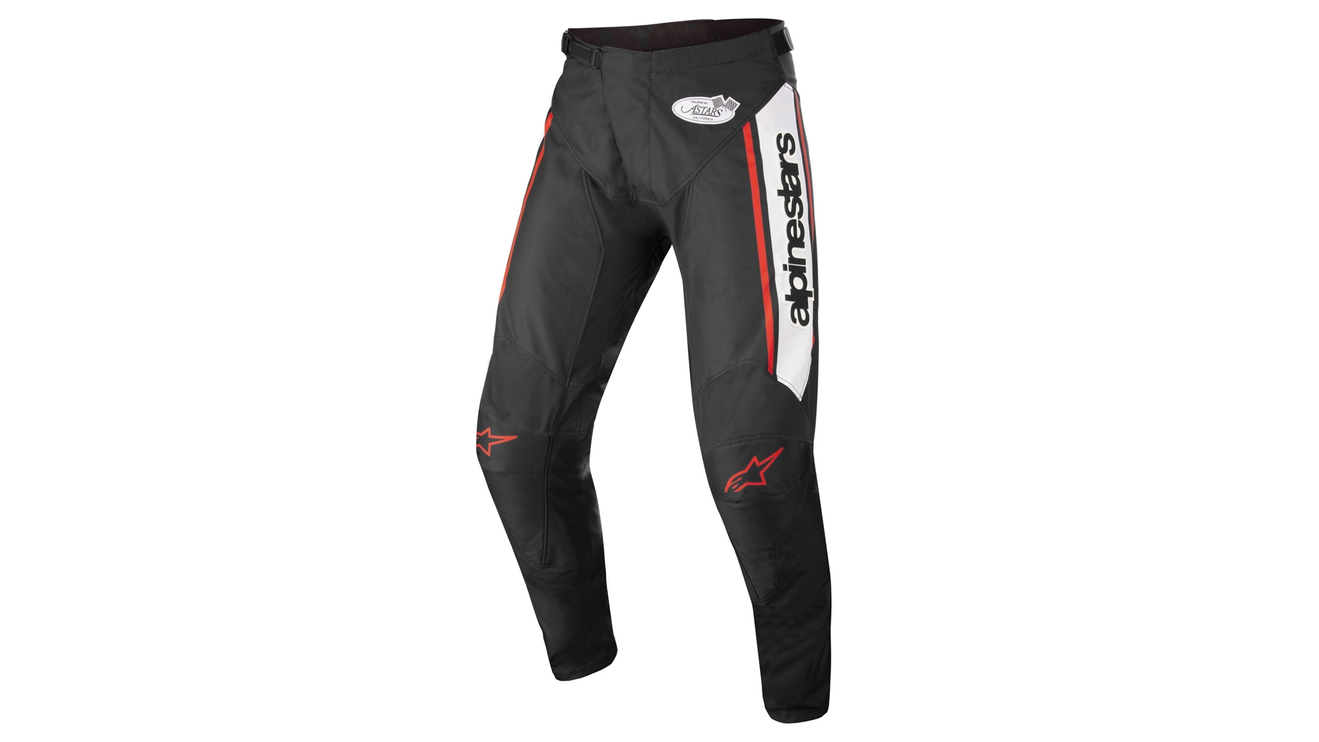 ALPINESTARS RACER FLAGSHIP kalhoty černá/bílá/červená 32