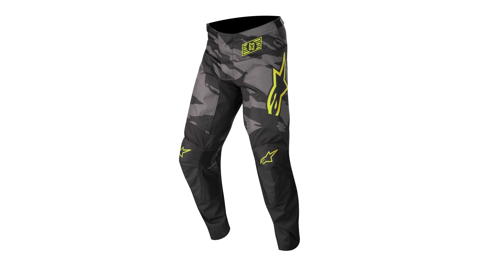 ALPINESTARS RACER TACTICAL kalhoty dětské černá/šedá/žlutá 22