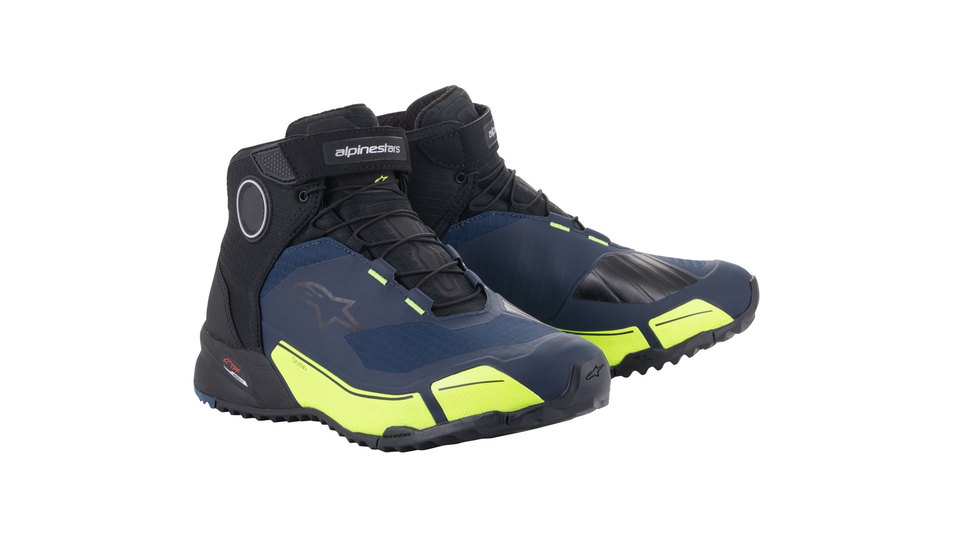 ALPINESTARS CR-X DRYSTAR boty (modrá/žlutá fluo/černá) modrá/žlutá/černá 40,5