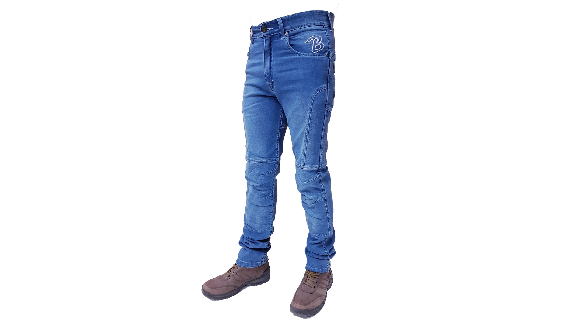 BOLDER 1722 Kalhoty Kevlar jeans stretch modrá modrá 28