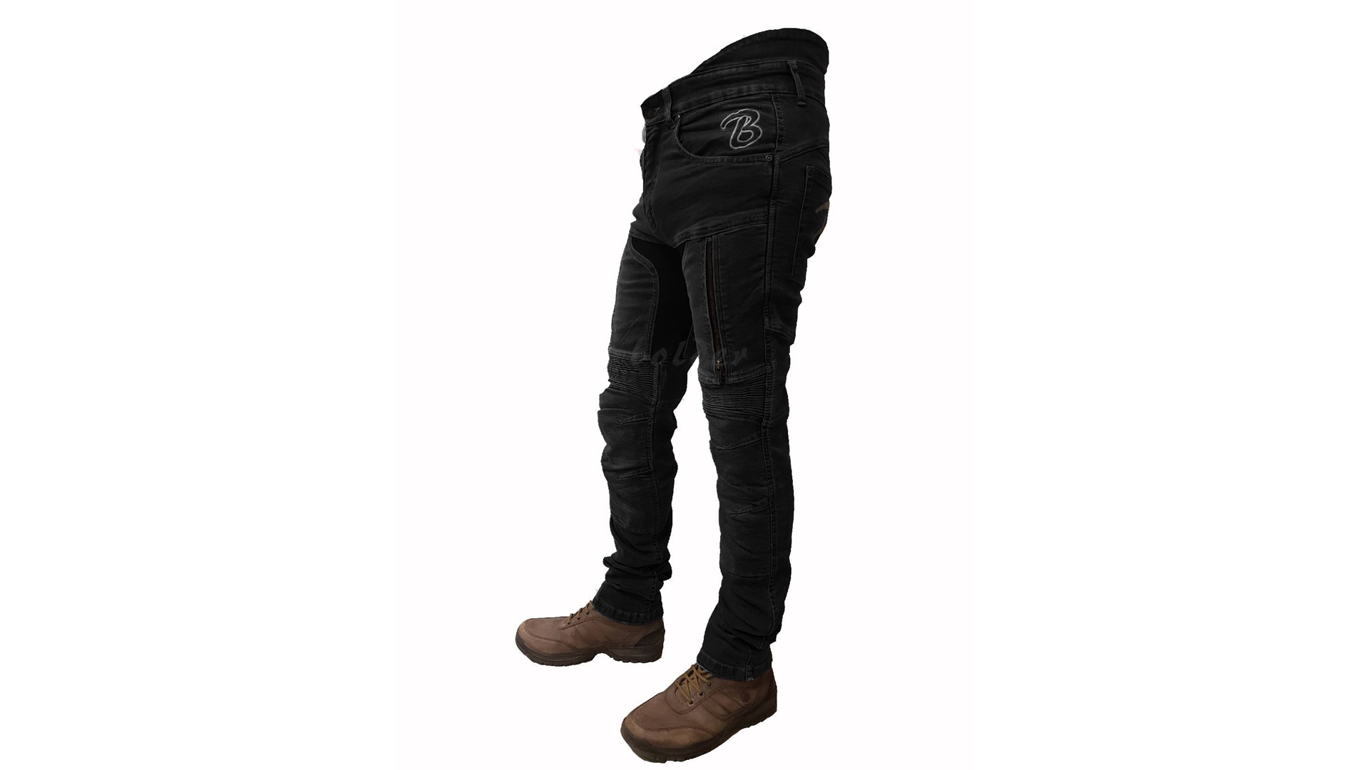 BOLDER 1725 Kalhoty Kevlar jeans stretch černá černá 38