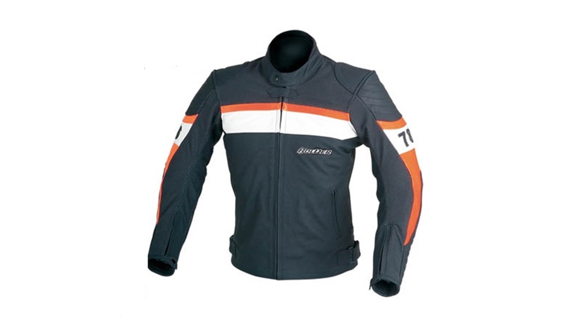 BOLDER 466 Moto bunda kožená černá/červená 3XL