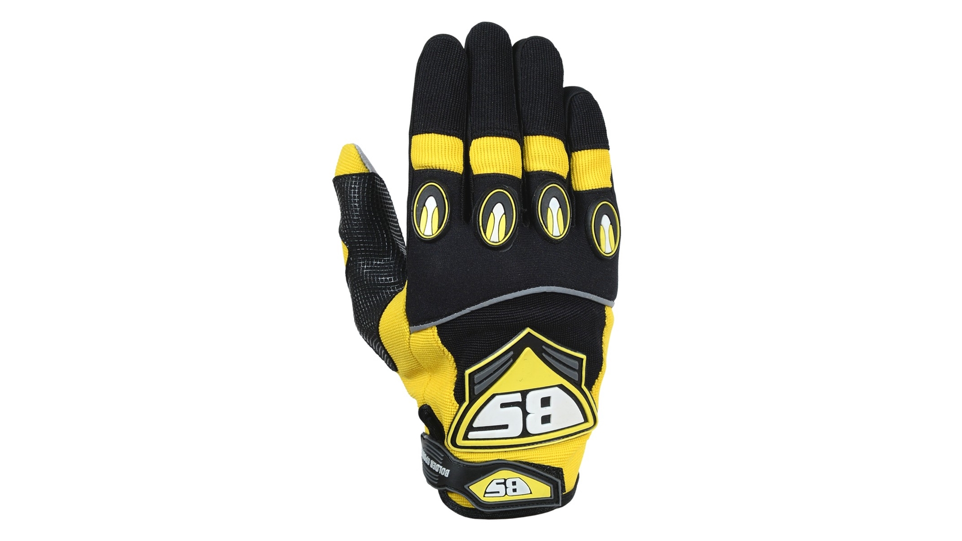 BOLDER 818 Rukavice Motocross žlutá/černá 2XL