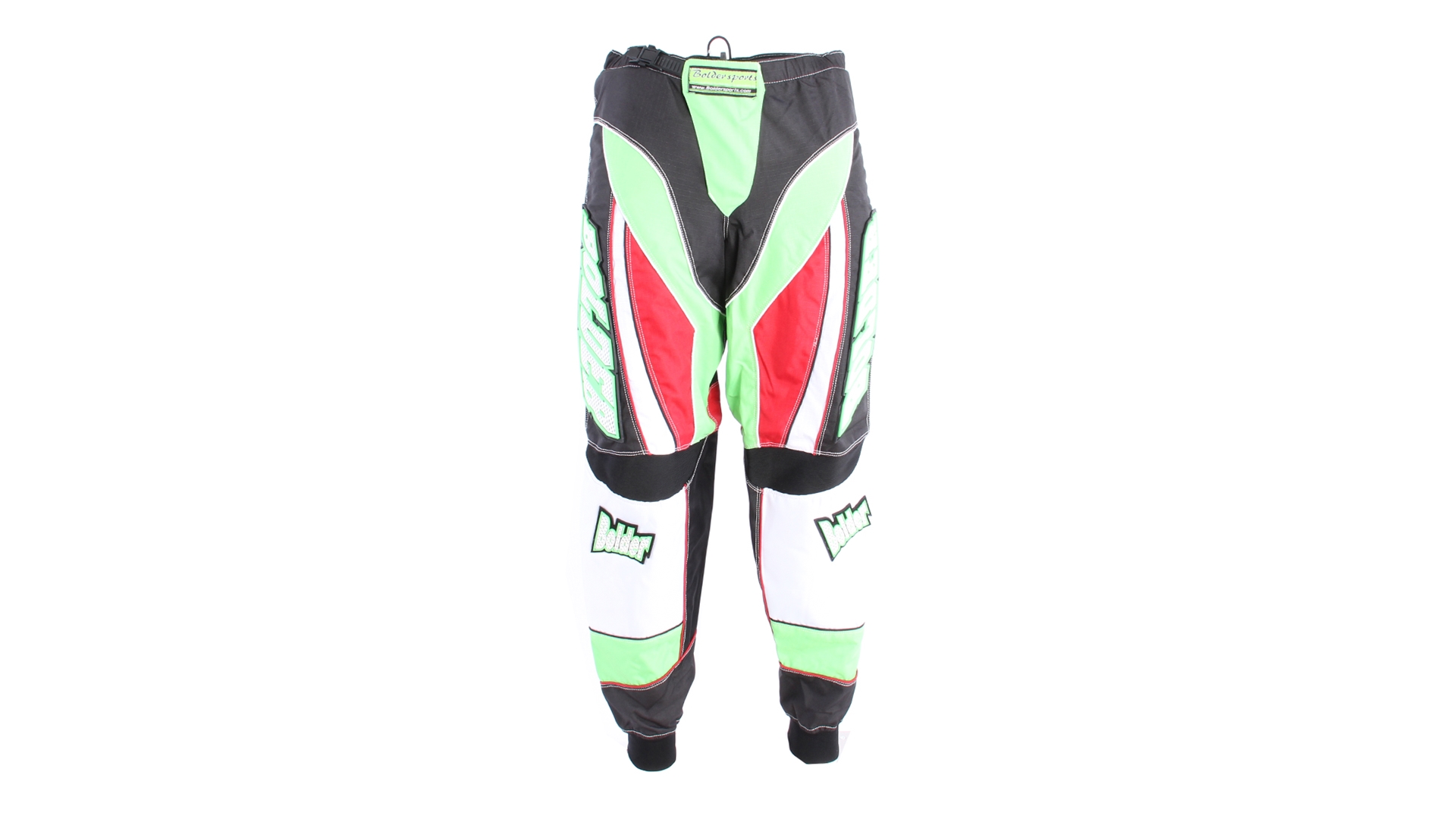 BOLDER 922 Kalhoty Motocross zelená/červená 32