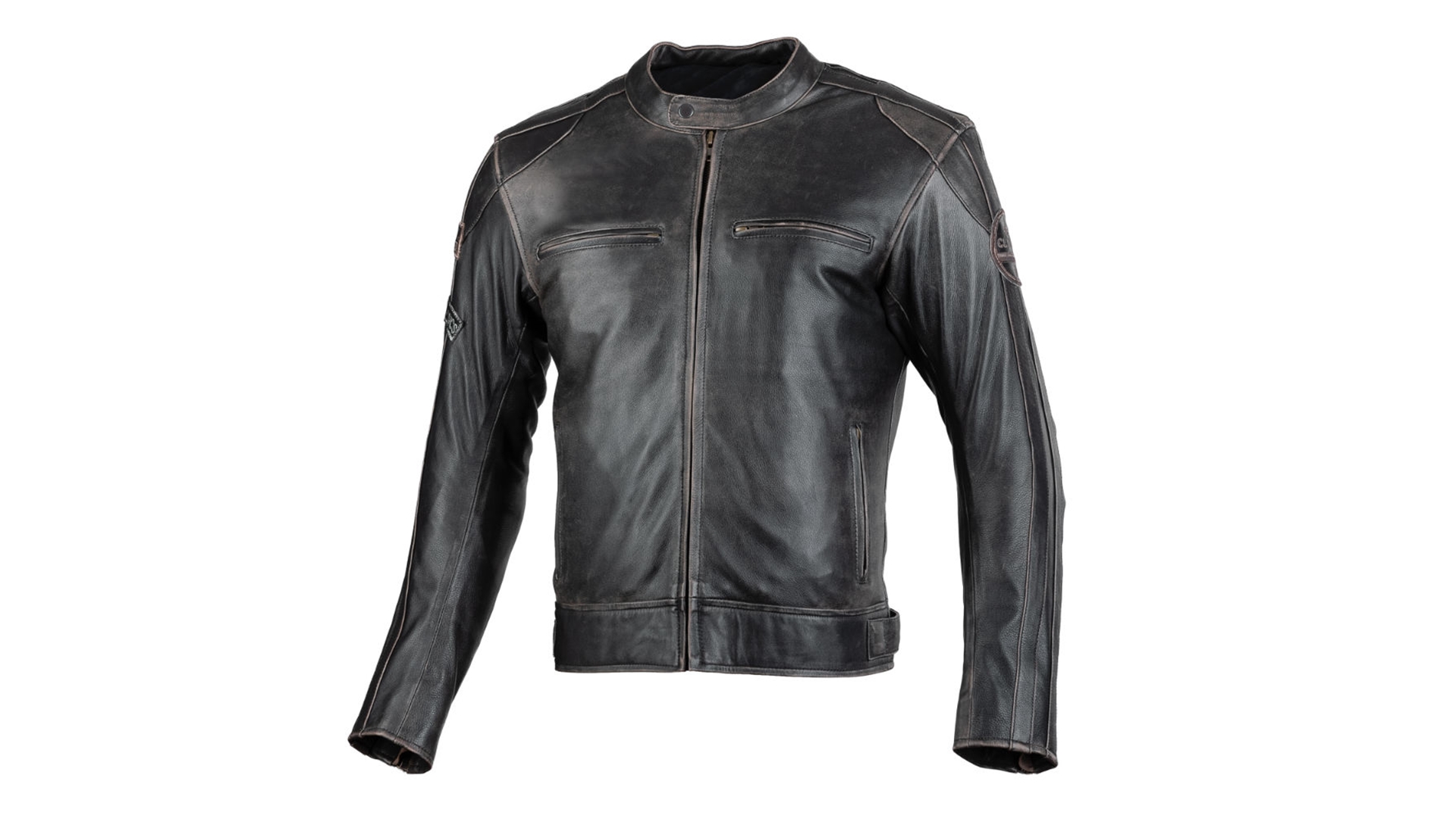 SECA Aviator II Retro kožená bunda na moto hnědá 4XL