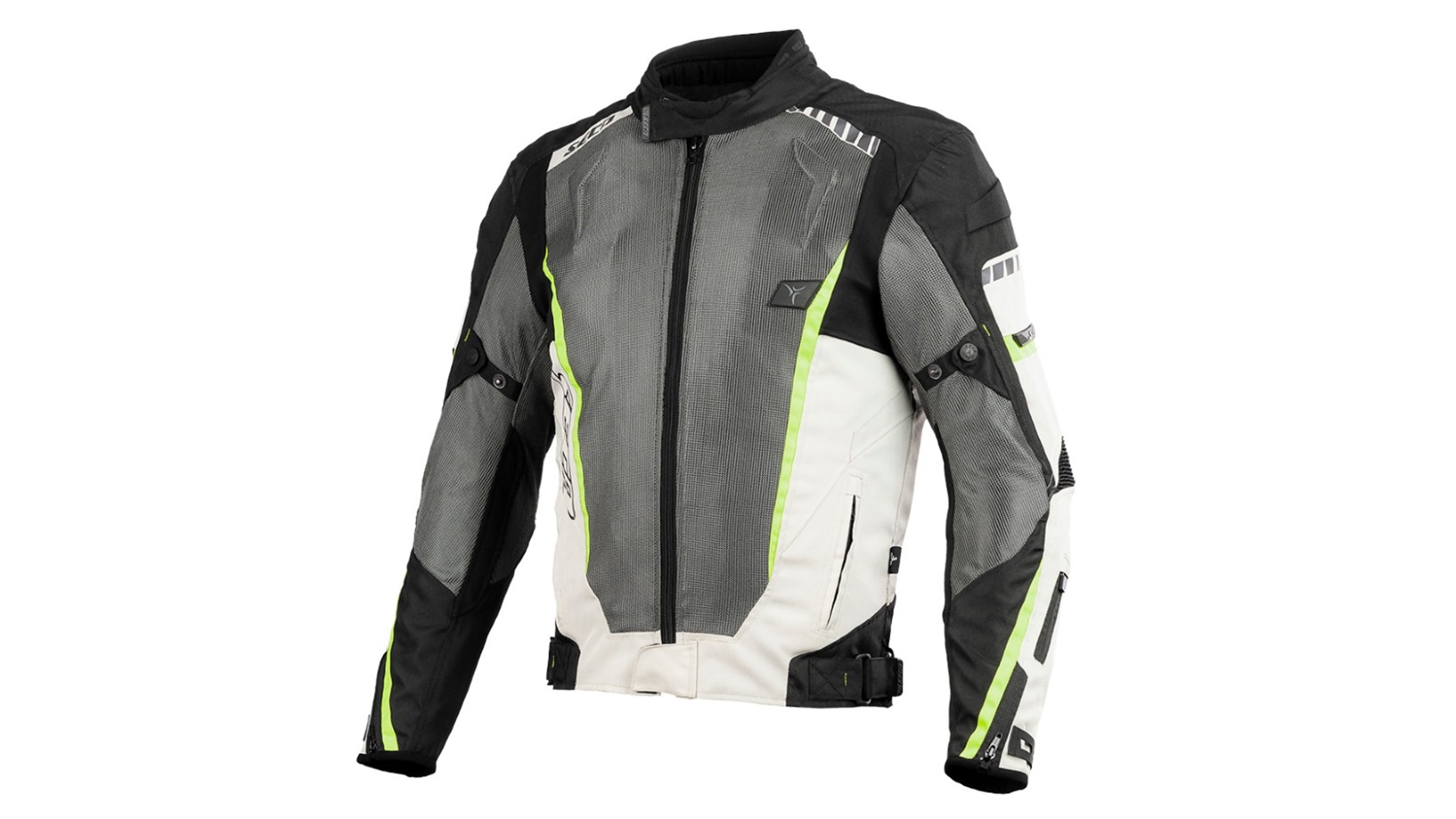 SECA Airflow II Moto bunda šedá/bílá/černá  M