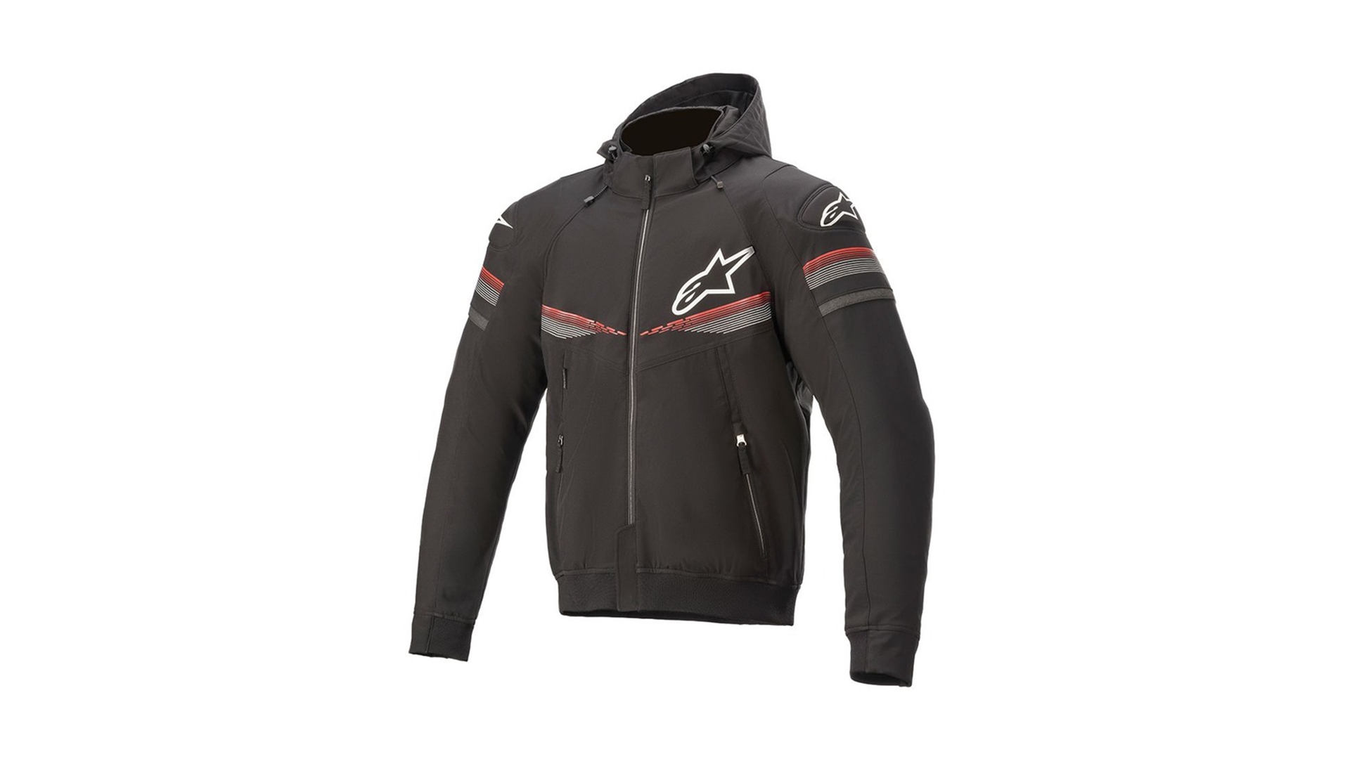 ALPINESTARS SEKTOR V2 TECH HOODIE bunda černá/červená 2XL