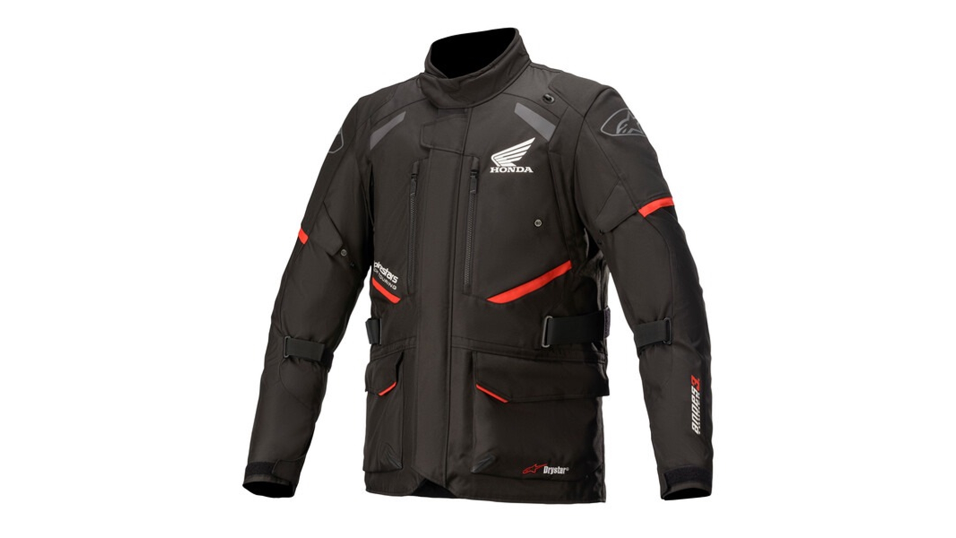 ALPINESTARS ANDES DRYSTAR HONDA kolekce, TECH-AIR 5 kompatibilní, bunda černá/červená 2XL