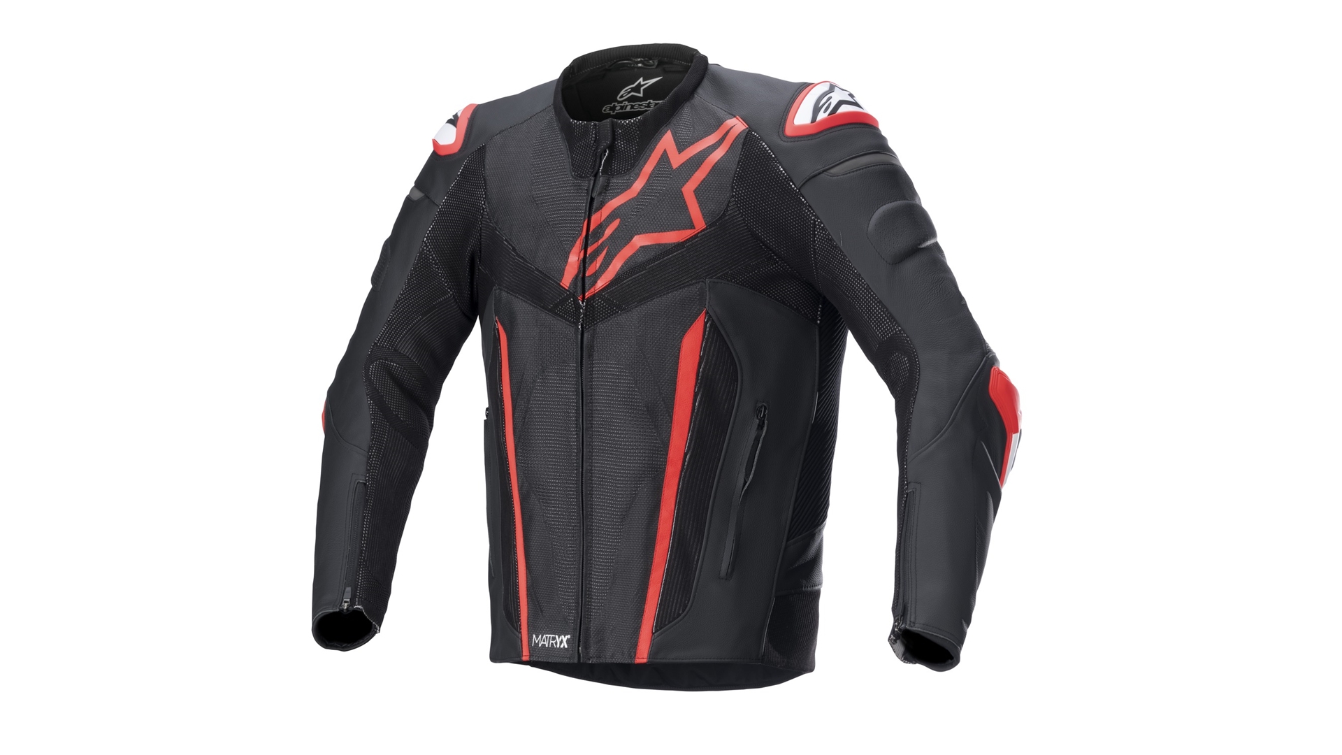 ALPINESTARS FUSION bunda černá/červená 48