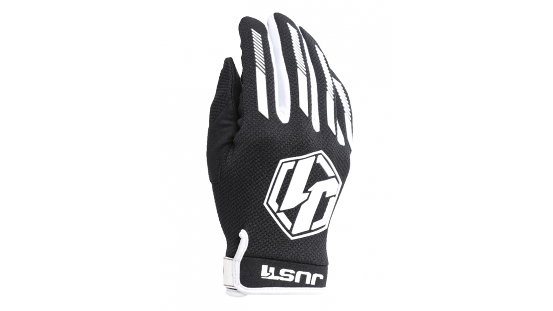 JUST1 J-FORCE motocross rukavice černá/bílá L