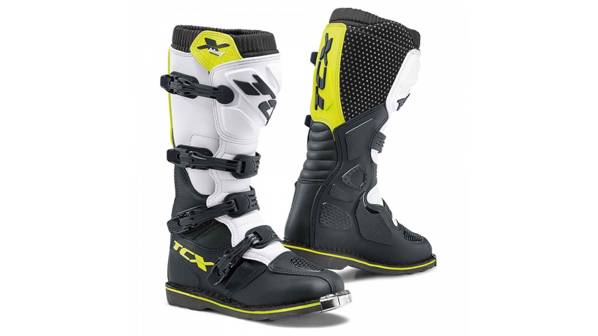 TCX X-BLAST motokros boty černá/bílá/žlutá 46