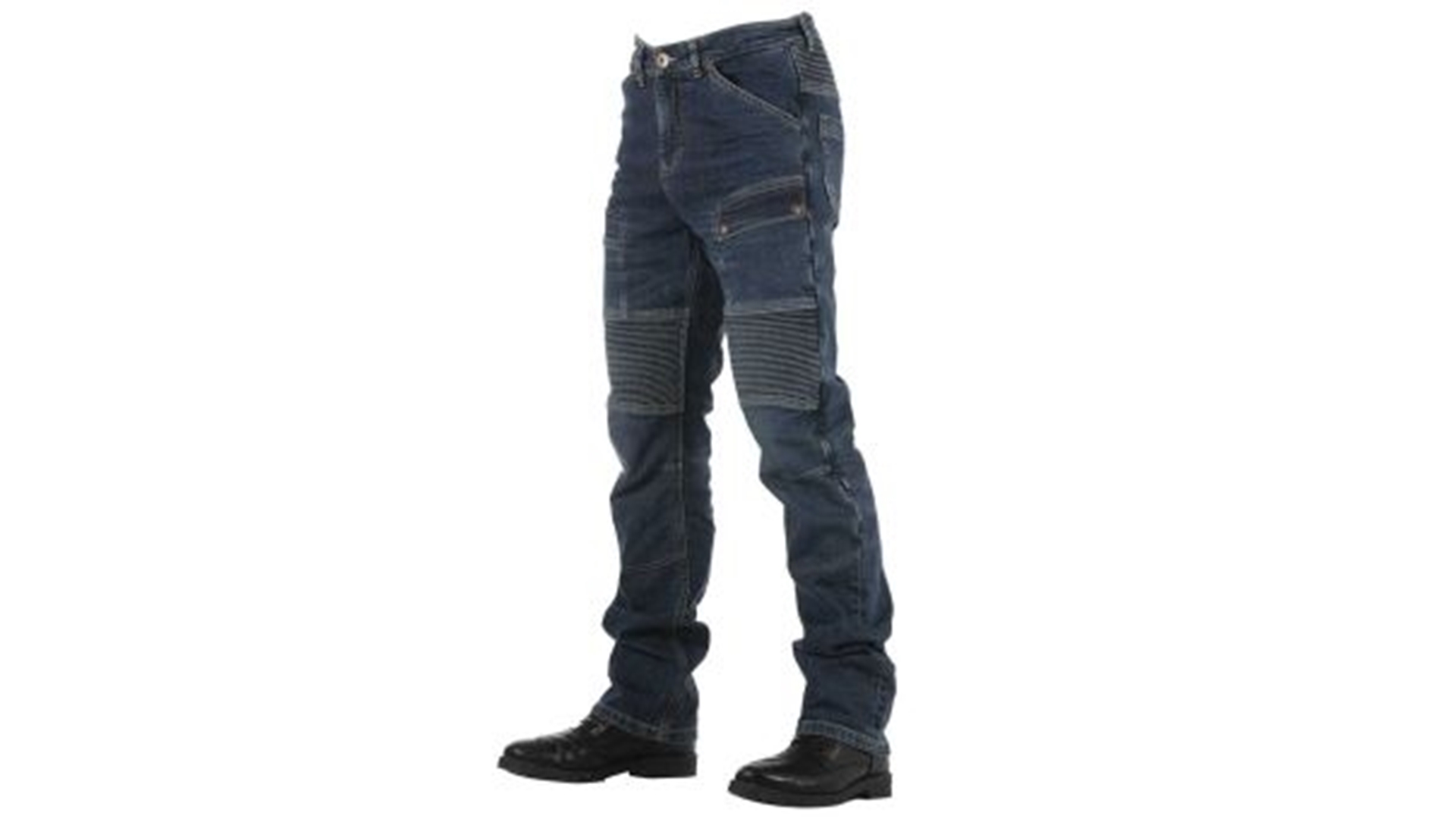 OVERLAP ROAD SMALT JEANS Kevlarové moto kalhoty modrá 33