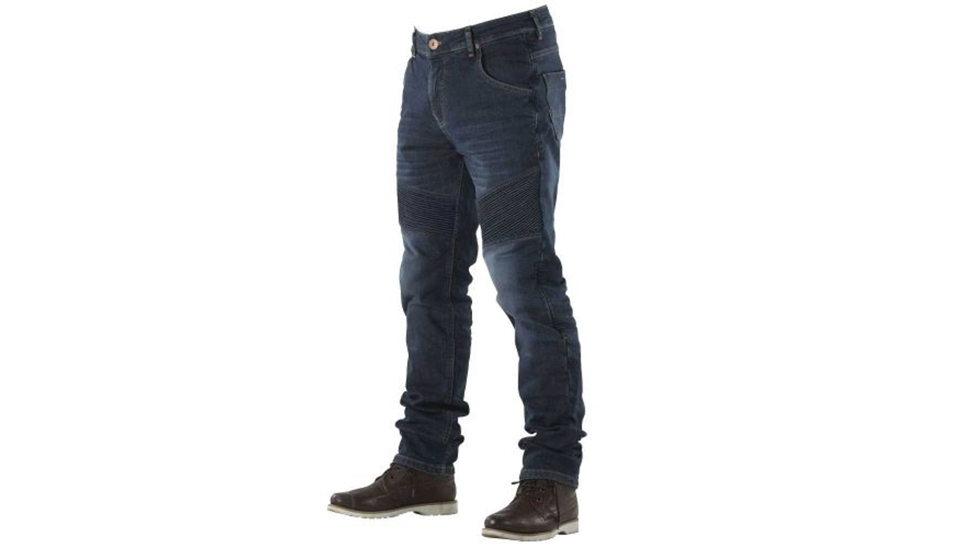 OVERLAP CASTEL SMALT JEANS Kevlarové moto kalhoty modrá 34