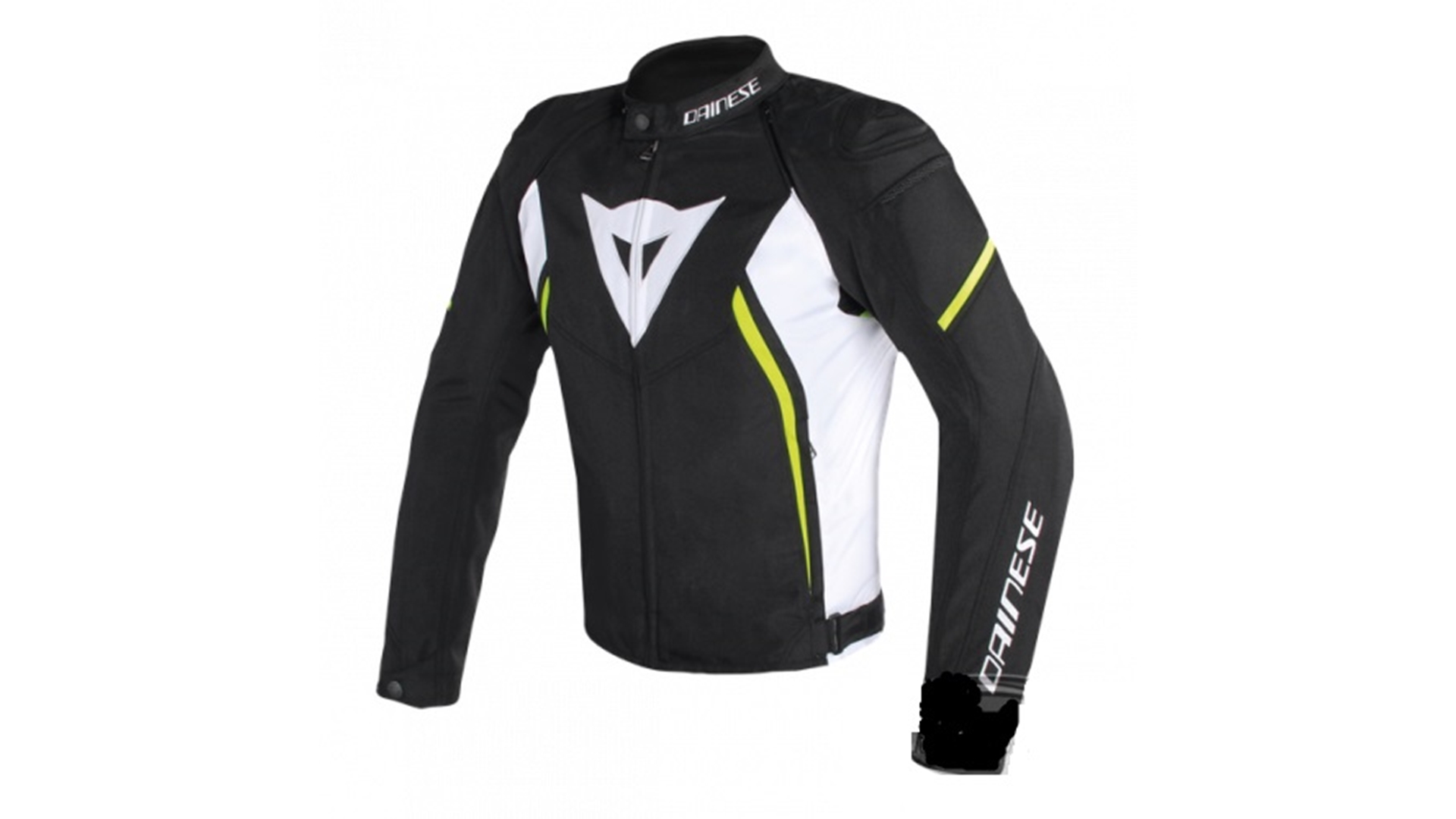 Dainese AVRO D2 textilní moto bunda černá/bílá/žlutá 58