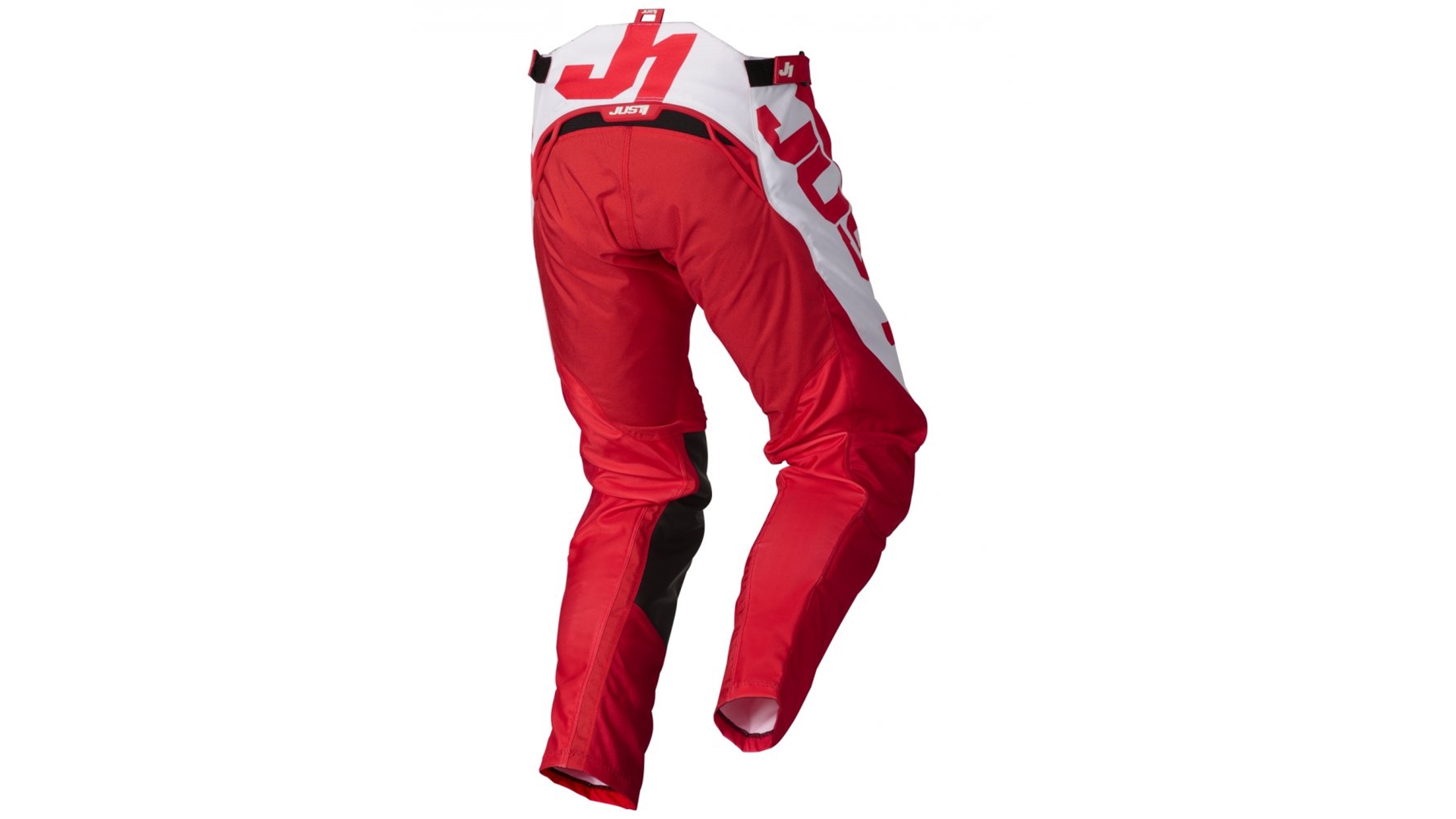 JUST1 J-FORCE VERTIGO moto kalhoty červená/bílá 38