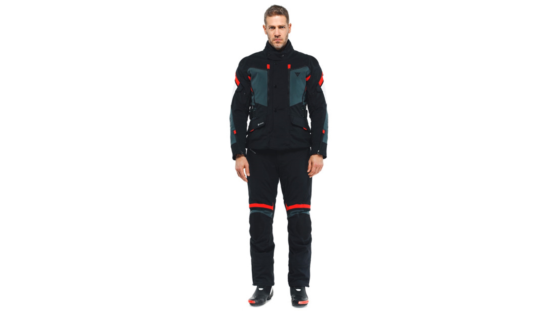 DAINESE CARVE MASTER 3 GORE-TEX moto bunda černá/šedá/červená 62