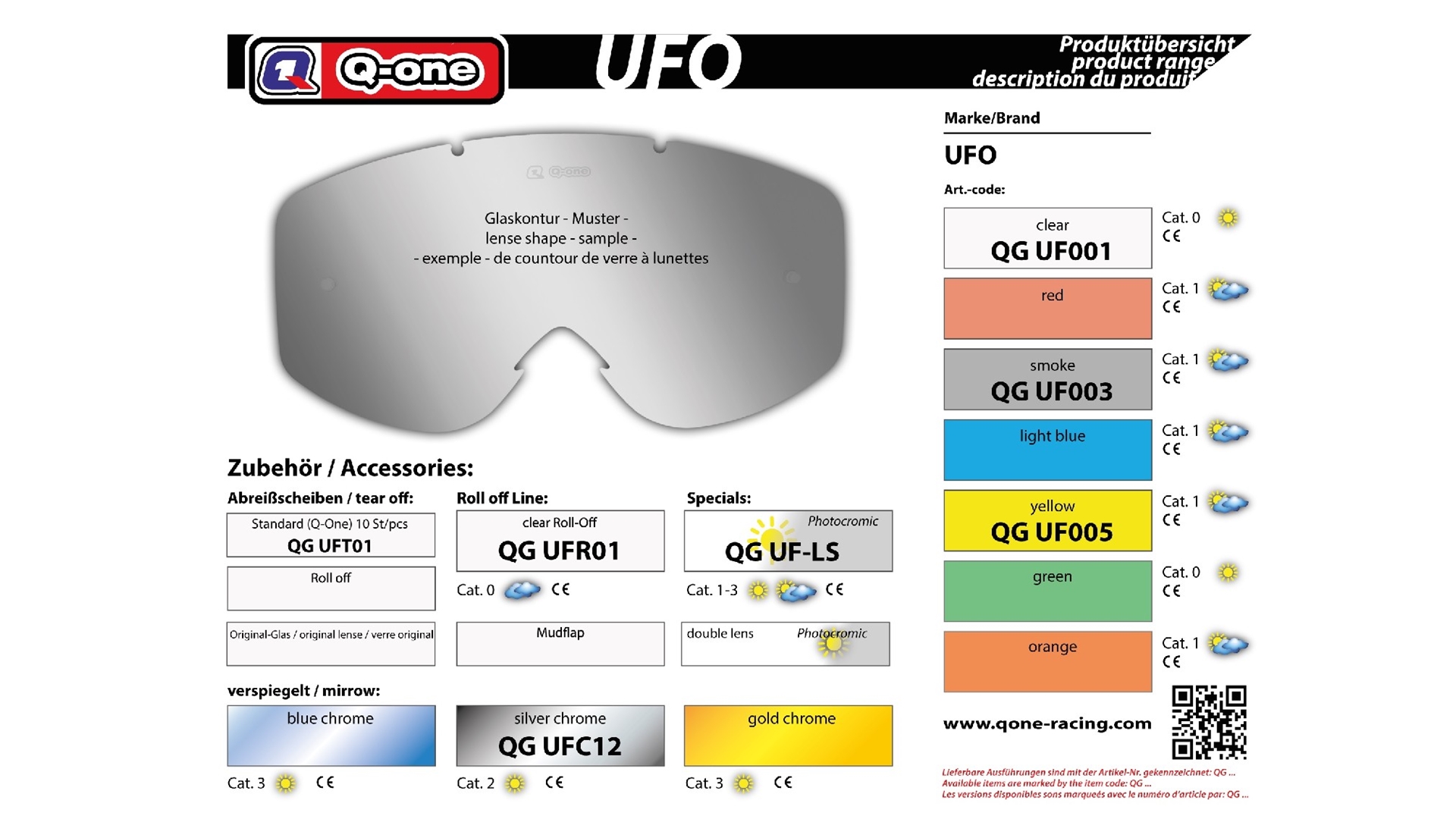 UFO sklo do brýlí kouřová uni