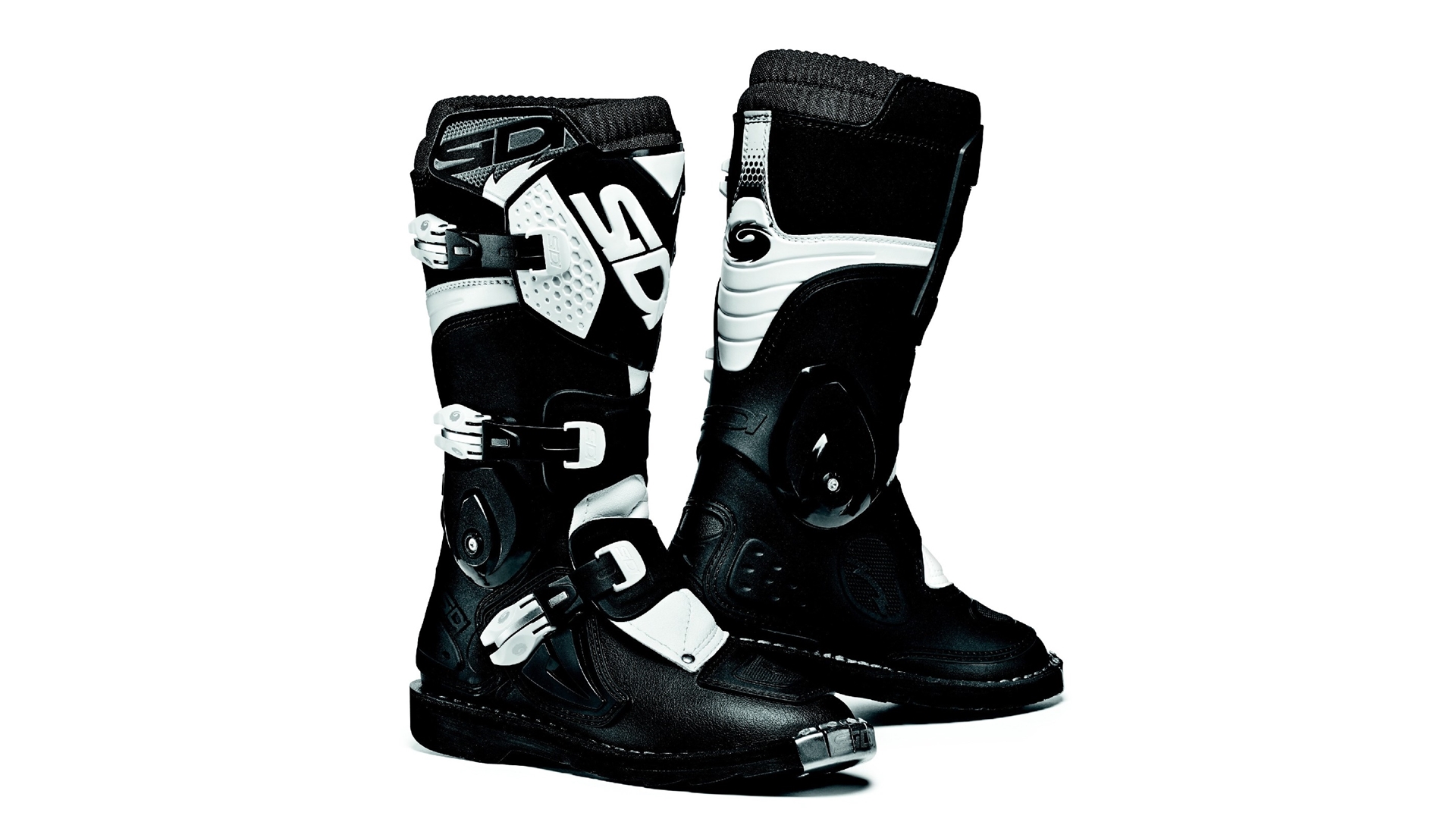 SIDI FLAME Dětské motocrossové boty černá/bílá 41