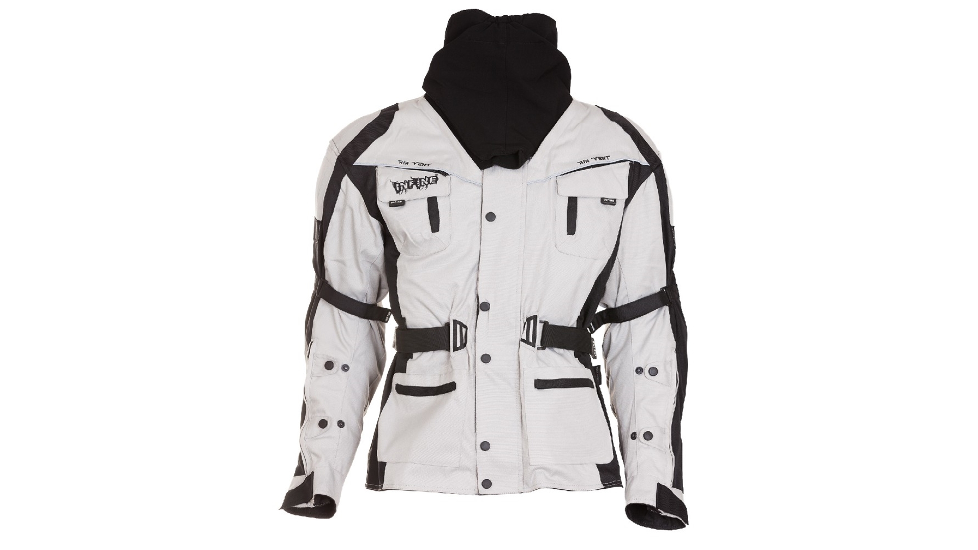 INFINE Sahara-GR textilní bunda černá/bílá černá/bílá S