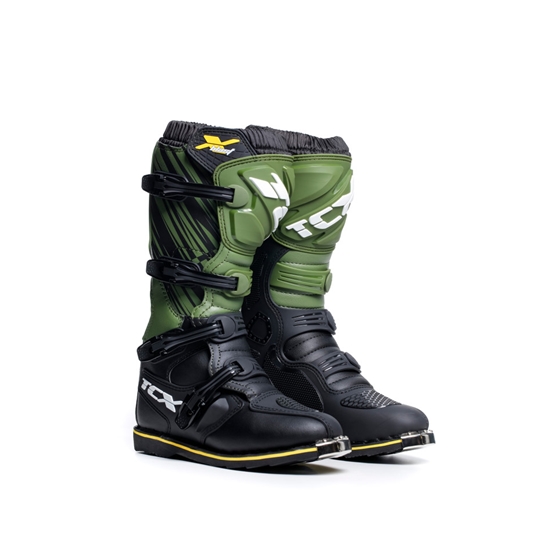 TCX X-BLAST moto boty černá/zelená/žlutá