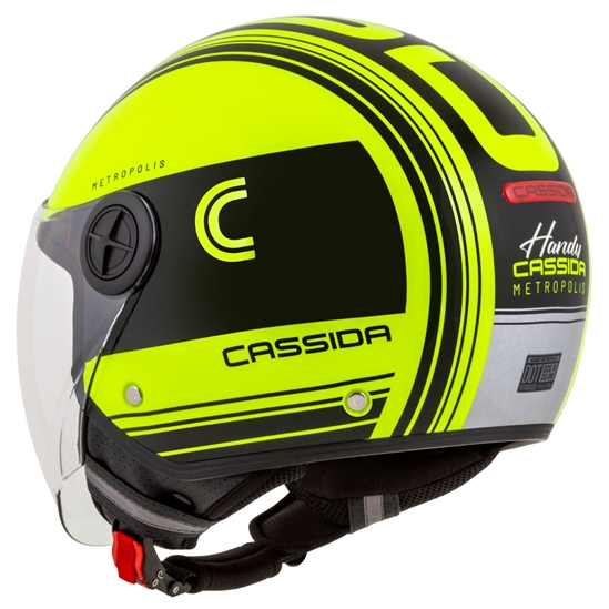 CASSIDA Handy Metropolis Safety, přilba (žlutá fluo/černá/reflexní šedá)