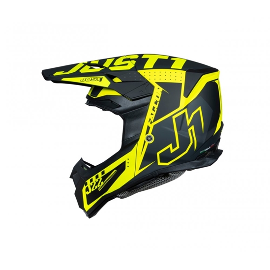 JUST1 J22F FALCON moto přilba titanová/černá/fluo žlutá