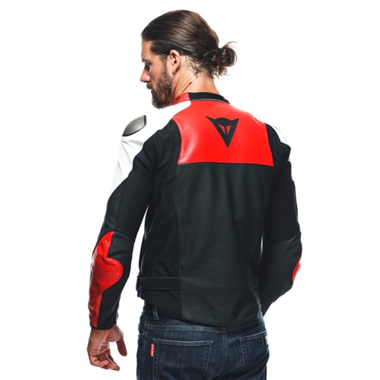 DAINESE SPORTIVA moto bunda matná černá/červená/bílá