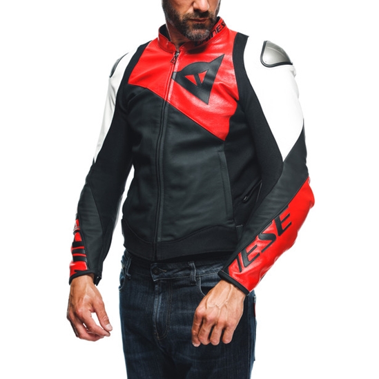 DAINESE SPORTIVA moto bunda matná černá/červená/bílá