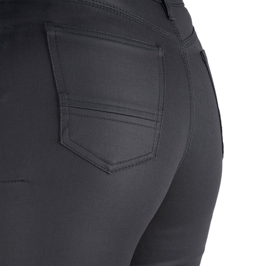 OXFORD ORIGINAL APPROVED WAXED JEGGINGS AA ZKRÁCENÉ kalhoty dámské černá