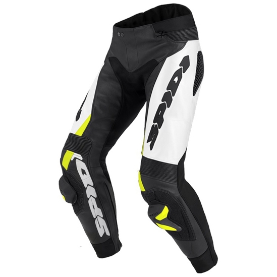 SPIDI RR PRO WARRIOR kalhoty černá/bílá/žlutá fluo