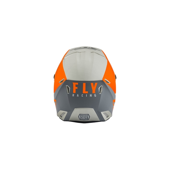 FLY RACING KINETIC STRAIGHT, přilba (oranžová/šedá)