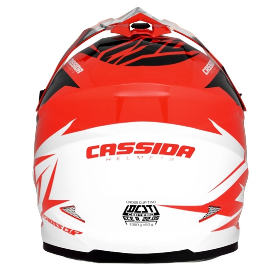 CASSIDA Cross Cup Two, MX přilba (oranžová fluo/bílá/černá/šedá)