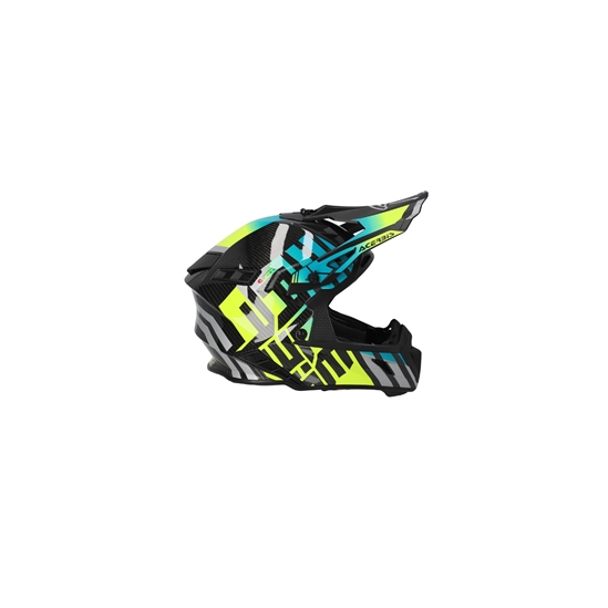 ACERBIS STEEL CARBON 22-06 přilba modrá/fluo žlutá