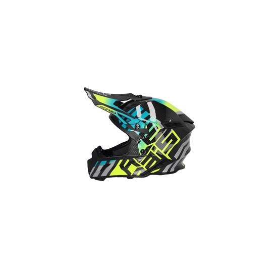 ACERBIS STEEL CARBON 22-06 přilba modrá/fluo žlutá