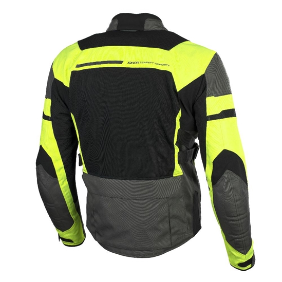 SECA Orkan II Moto bunda černá/žlutá fluo