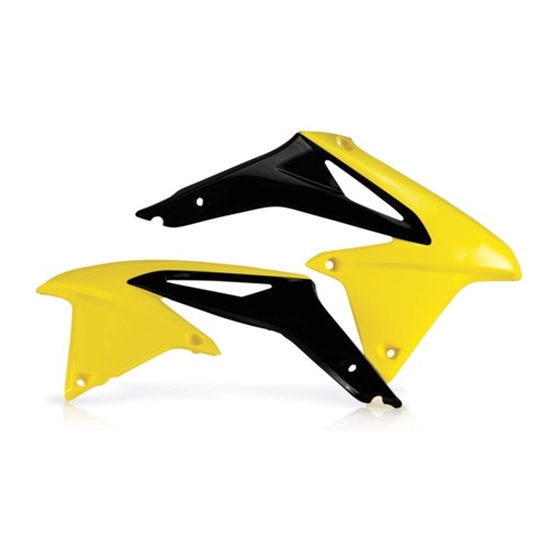 ACERBIS spoiler RMZ 450 08/17, žlutá/černá