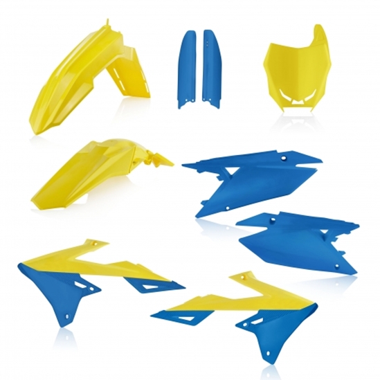 ACERBIS plastový full kit RMZ 450/18, světle modrá/žlutá