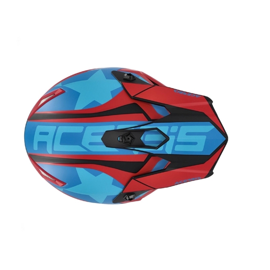 Acerbis kšilt přilby junior Steel černá/modrá/červená