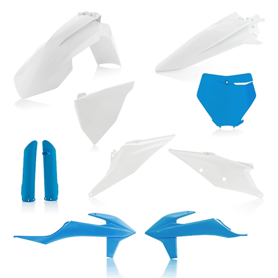 ACERBIS Plastový full kit KTM SX/SXF/19 bílá/modrá