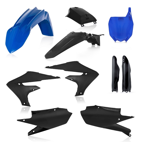 ACERBIS plastový full kit YAMAHA YZF250 19/22,YZF450 18/22,YZ250FX/450FX 21 černá/modrá