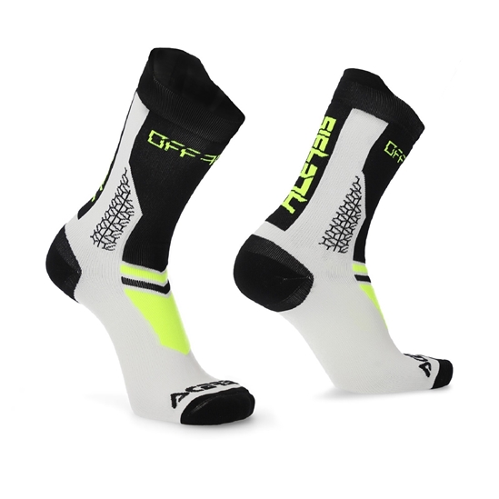 ACERBIS ponožky MTB TRACK černá/bílá