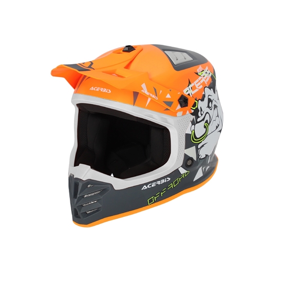ACERBIS Profile Junior motokrosová přilba oranžová/šedá