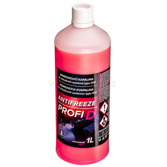 ANTIFREEZE G12+ 1 l nemrznoucí kapalina pro chladiče - 100 % koncentrát (při poměru 1:1 do teploty -30° C) (odpovídá červená)