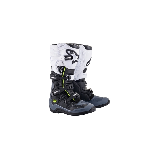 ALPINESTARS TECH 5 2021 boty (černá/šedá/bílá/žlutá fluo)