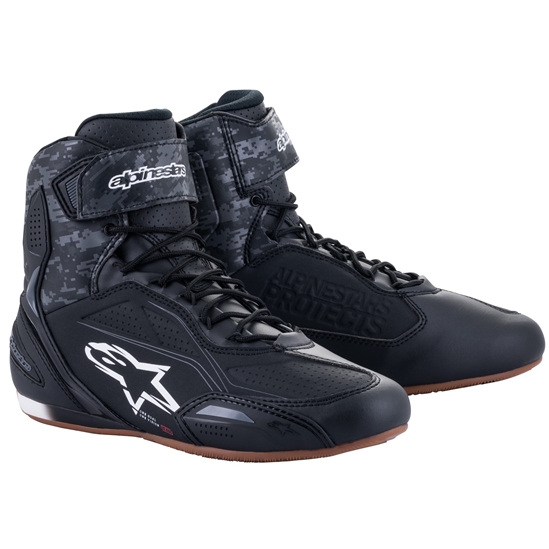 ALPINESTARS FASTER-3, boty černá/šedá camo/guma