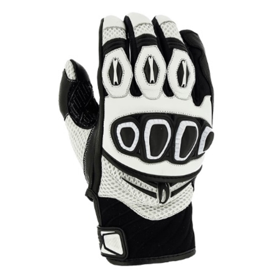 RICHA TURBO GLOVE dámské moto rukavice bílo/černé 