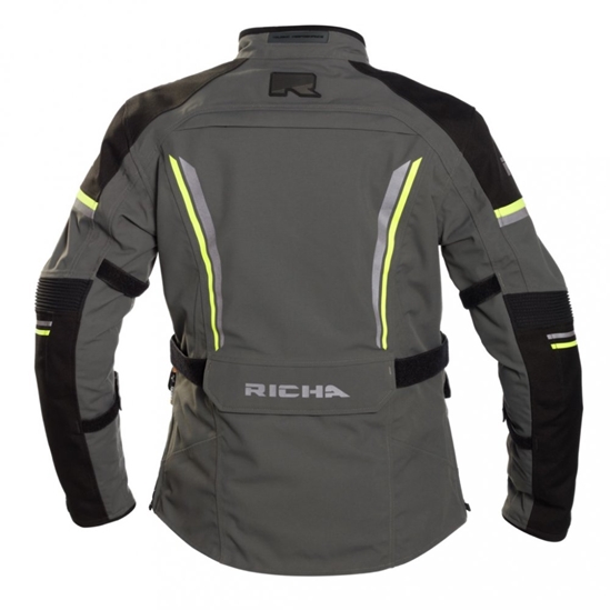 RICHA INFINITY 2 PRO LADY dámská moto bunda šedá/fluo žlutá M