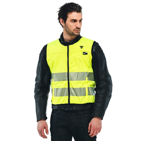 DAINESE SMART JACKET HI VIS D-AIR airbagová vesta reflexní