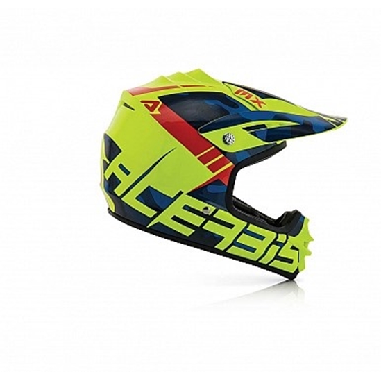 ACERBIS Impact Junior 3.0 kšilt přilby modrá/fluo žlutá