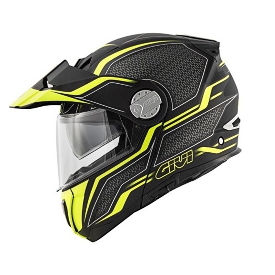 GIVI X.33 CANYON LAYERS LYBY žlutá výklopná enduro přilba